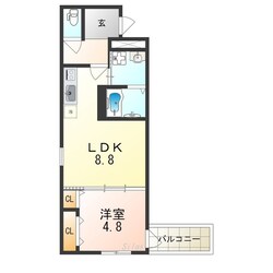 フジパレス住吉長居Ⅲ番館の物件間取画像